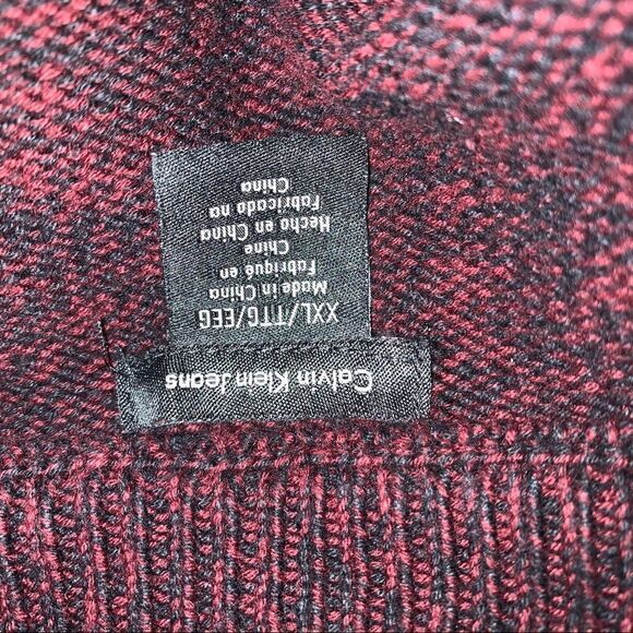 Calvin Klein  Jeans 1/4 Zip Cotton Pullover Sweater XXL - Picture 10 of 11